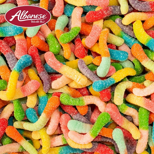 Albanese Gummi Mini Worms - Sour 12 Flavors