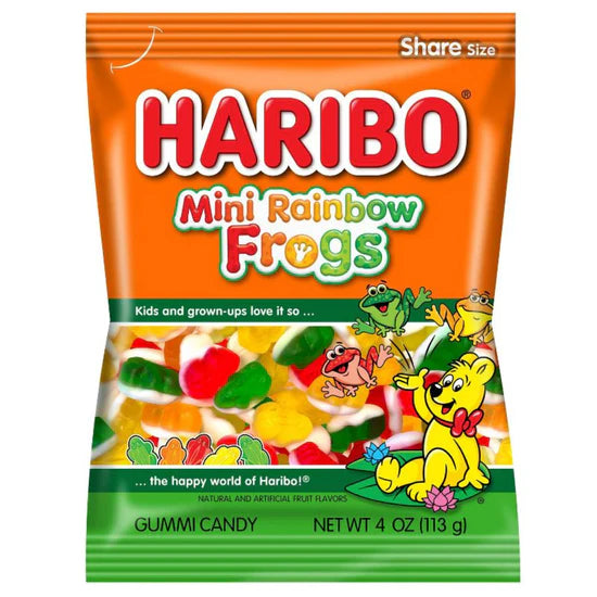 Haribo Rainbow Frogs Mini Gummi Candy