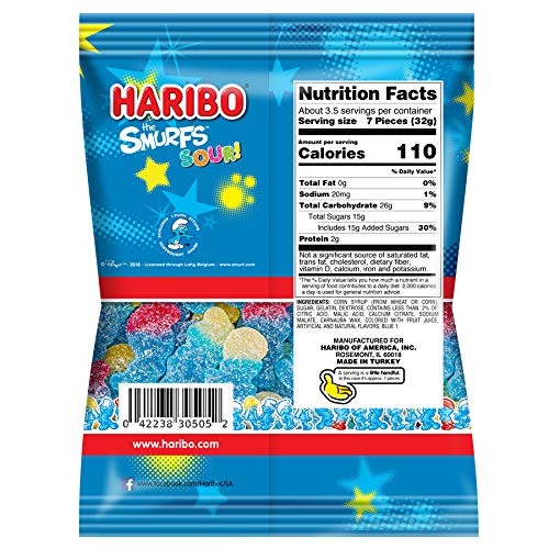 Haribo Smurfs Sour Gummi Candy