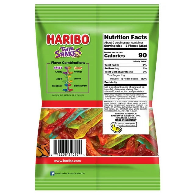 Haribo Twin Snakes Gummi Candy