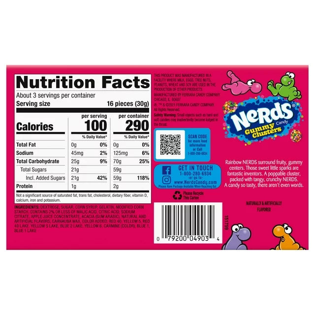 Nerds Gummy Clusters Theater Box