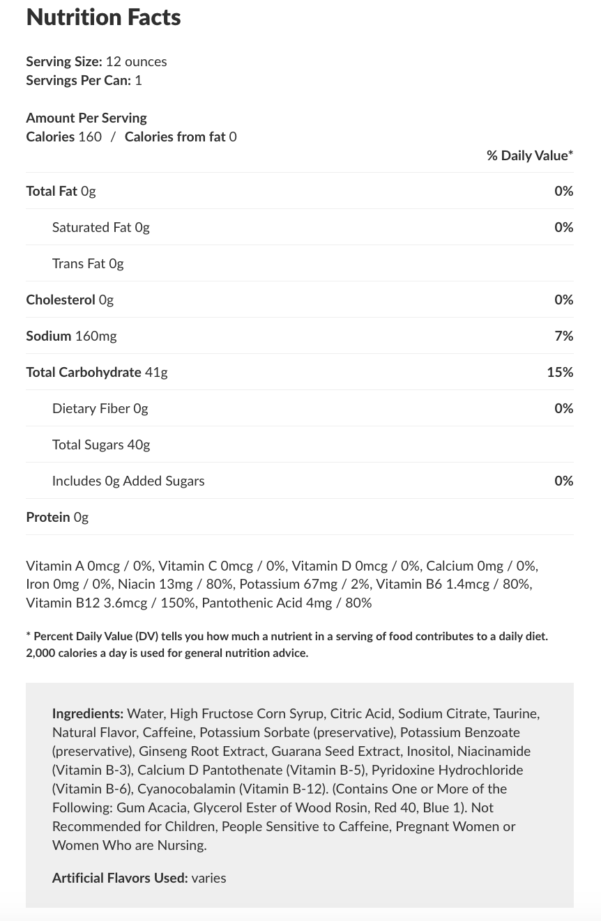 Black Magic Energy Drink Can