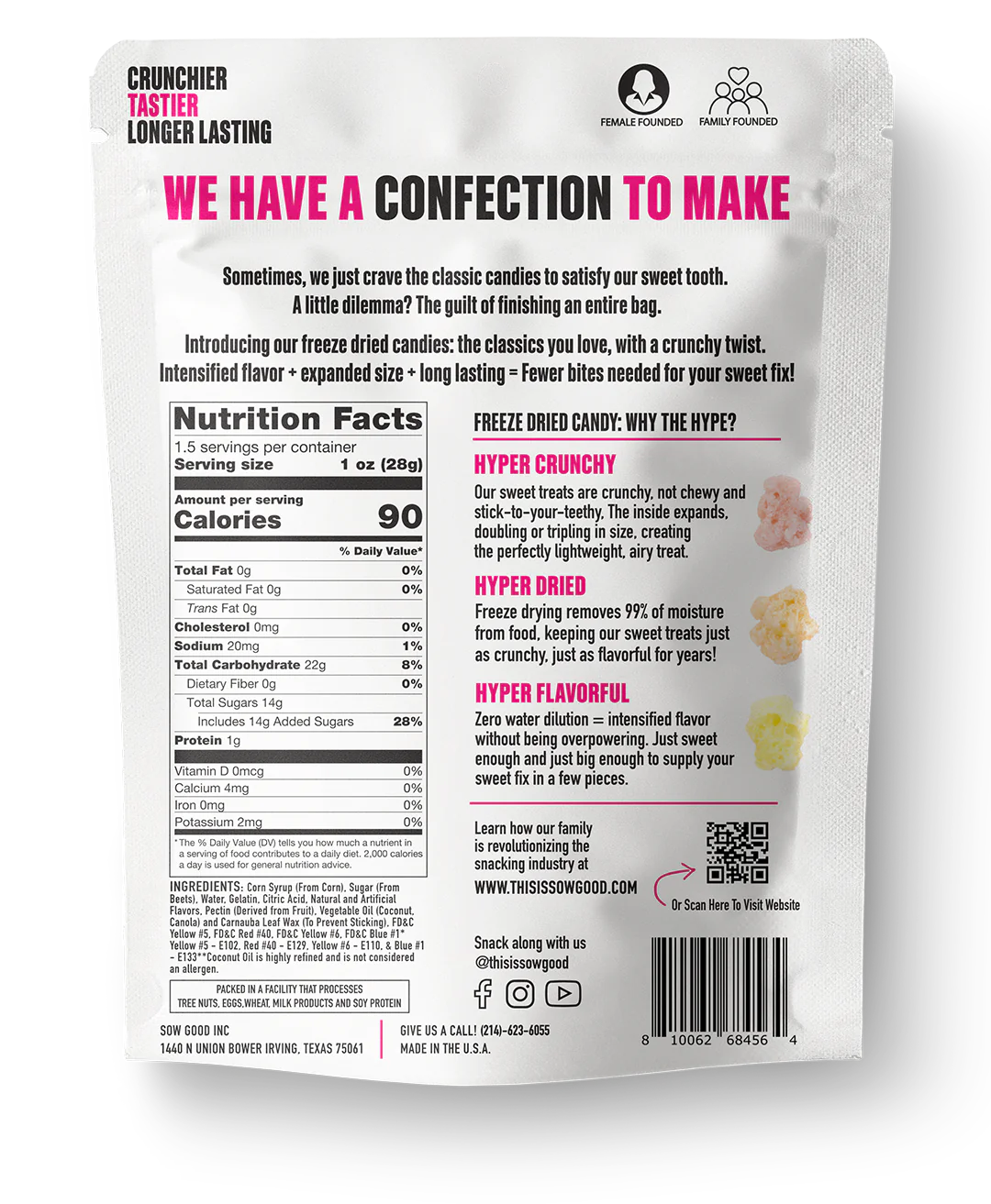 Sow Good Freeze Dried Crunchy Bears