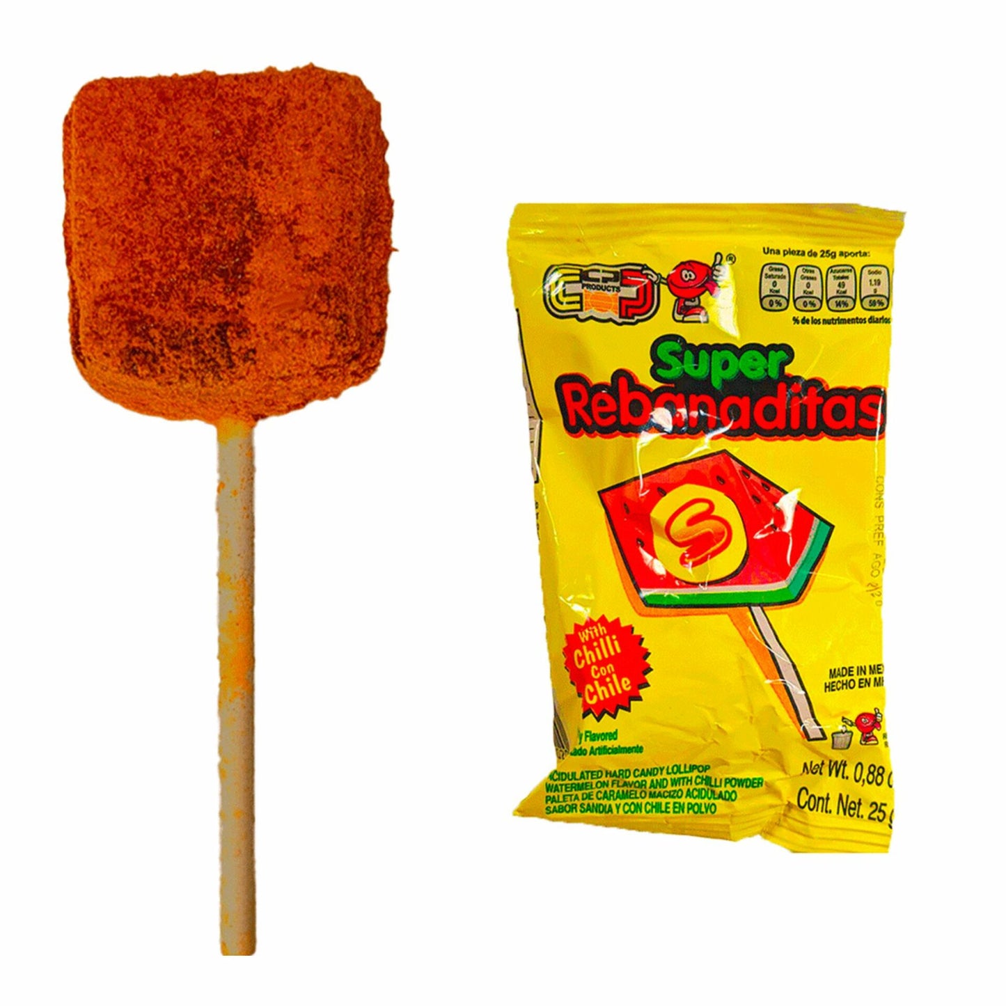Super Rebanadita Sandia (Watermelon) w/ Chili Powder Lollipop