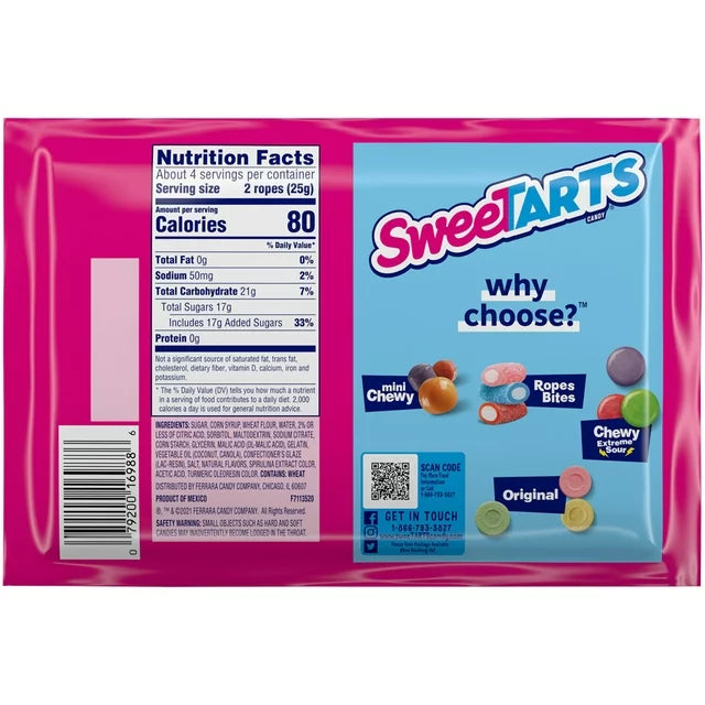 Sweetarts Ropes Share Pack (Sour Apple)