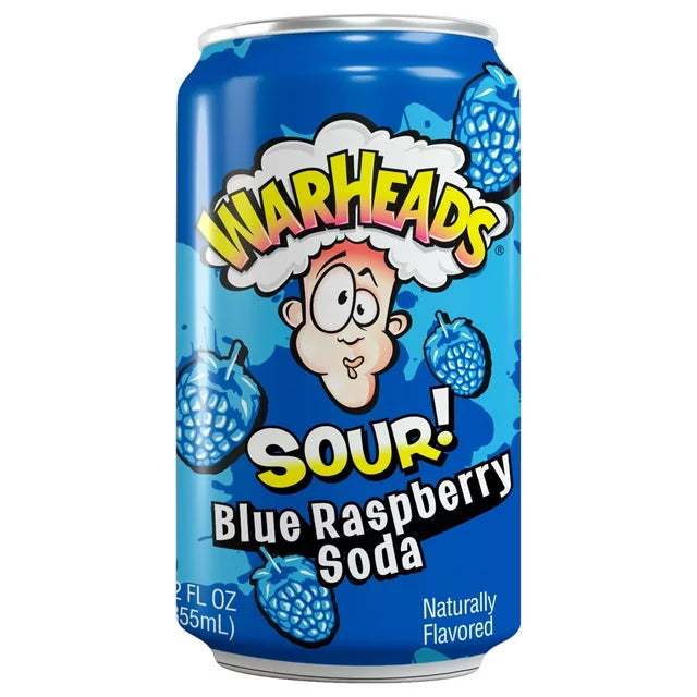 Warheads Soda Can (Blue Raspberry)