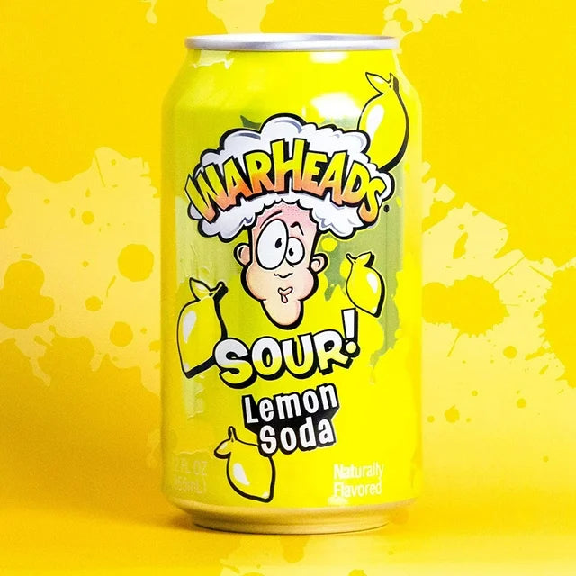 Warheads Soda Can (Lemon)