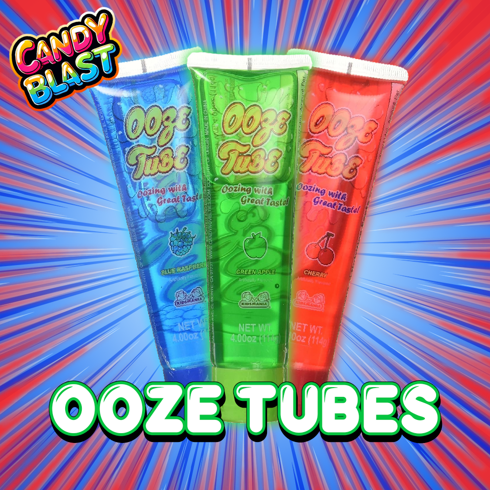 Kidsmania Ooze Tubes - 3-Pack With 1 of Each Flavor – Candy Blast Shop