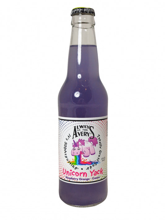 Avery's - Unicorn Yack Soda (Raspberry Orange Cream)