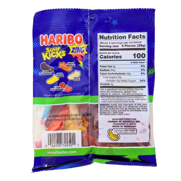 Haribo Z!ng Sour Kicks Gummi Candy