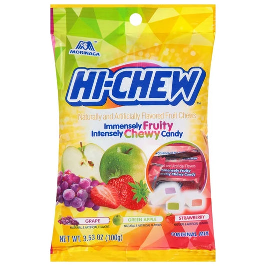 Hi-Chew Japanese Chewy Candy - Original Mix (Strawberry, Apple, Grape)