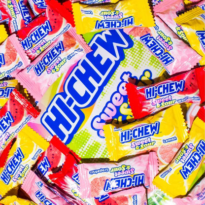 Hi-Chew Japanese Chewy Candy - Sweet & Sour Mix (Grapefruit, Lemon, Watermelon)