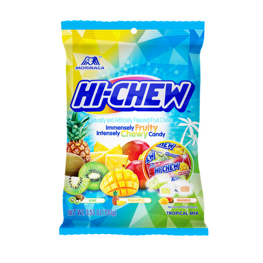 Hi-Chew Japanese Chewy Candy - Tropical Mix (Kiwi, Pineapple, Mango)