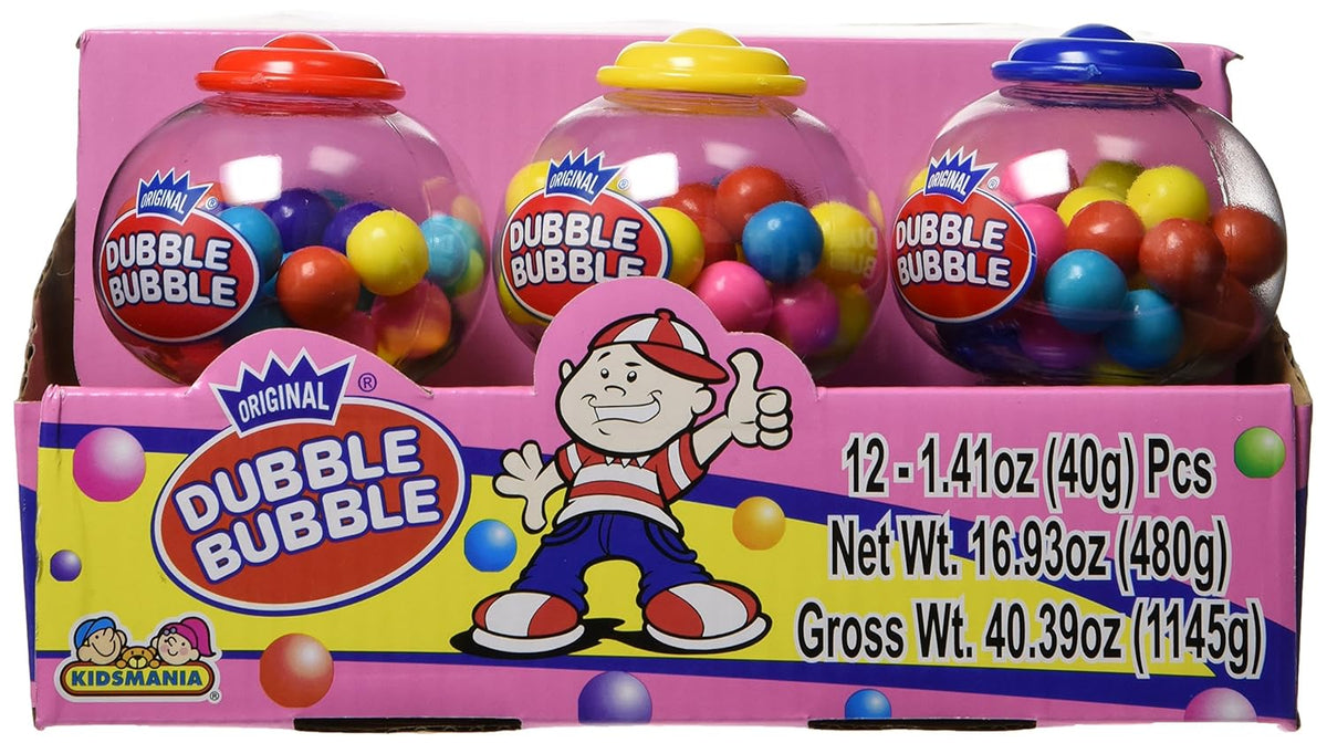Dubble Machine Kidsmania Dubble Bubble Mini Gumball Machine - 3 Gumball Dispensers ...