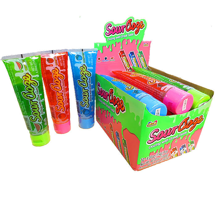 Kidsmania Sour Ooze Tube - Pack of 3 Flavors