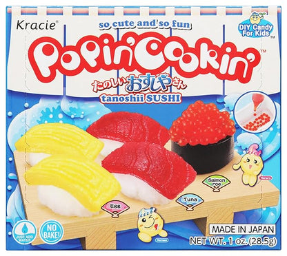 Kracie Popin' Cookin' Diy Japanese Candy Kit, Tanoshii Sushi Shop