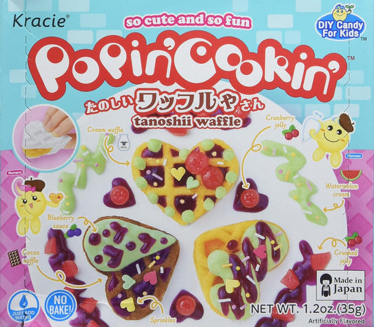 Kracie Popin' Cookin' Diy Japanese Candy Kit , Tanoshii Waffle