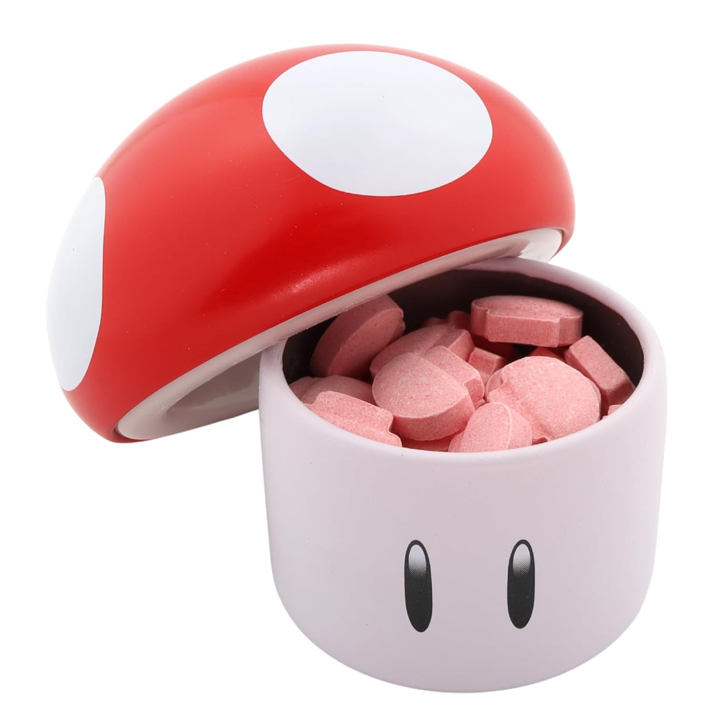 Nintendo Super Mario Mushroom Tin w/ Cherry & Green Apple Sours