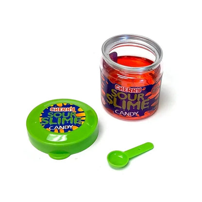 Slime Sour Candy (Green Apple & Cherry) w/ Spoon