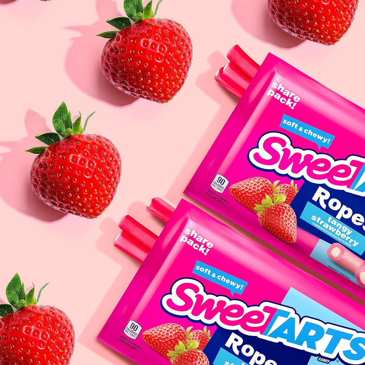 Sweet Art Rops Sweetarts Ropes Share Pack (Tangy Strawberry) – Candy Blast Shop
