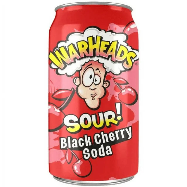 Warheads Soda Can (Black Cherry)