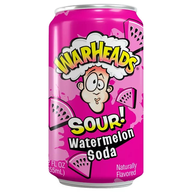 Warheads Soda Can (Watermelon)