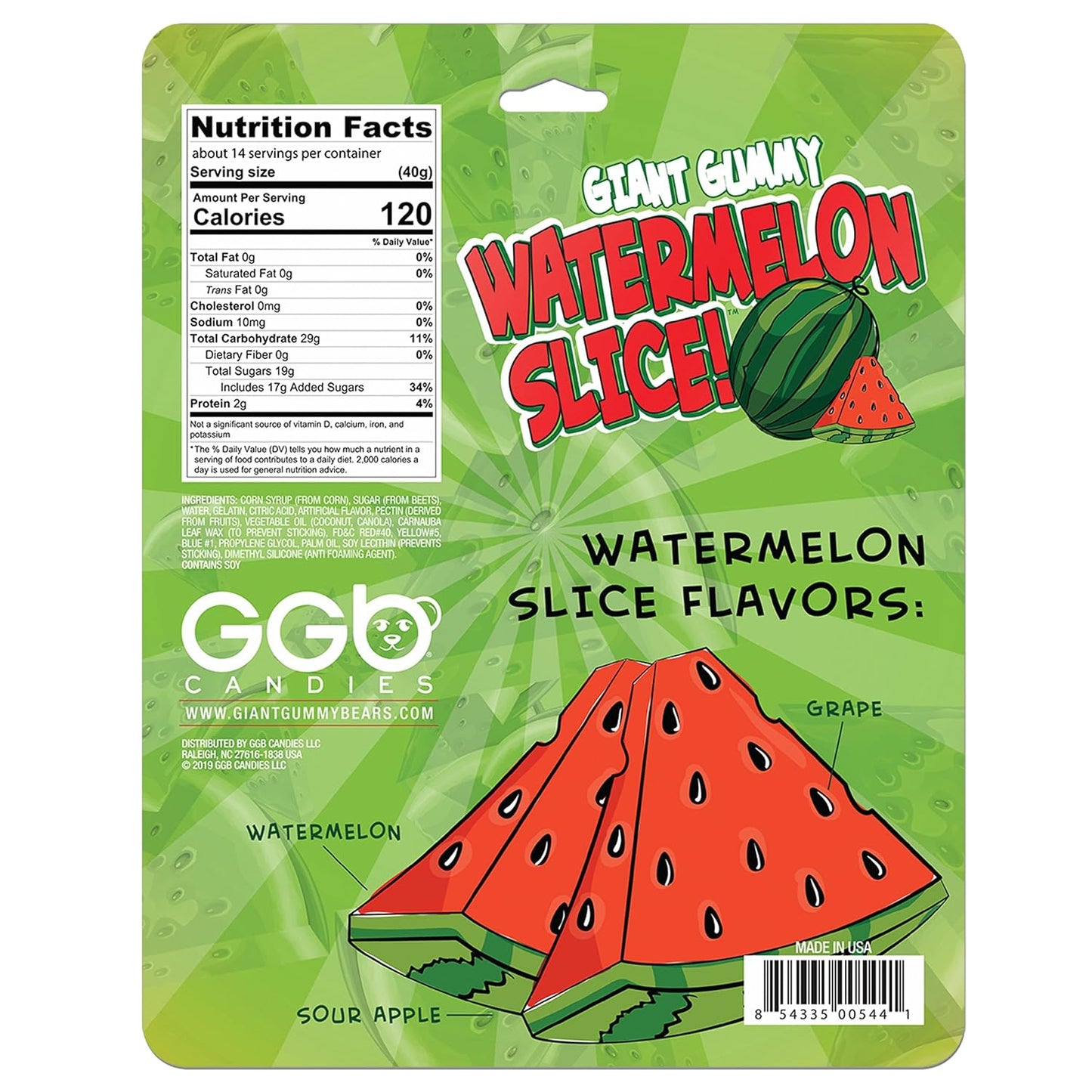 Giant Gummy Watermelon Slice