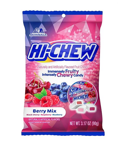 Hi-Chew Japanese Chewy Candy - Berry Mix (Black Cherry, Raspberry, Blueberry)