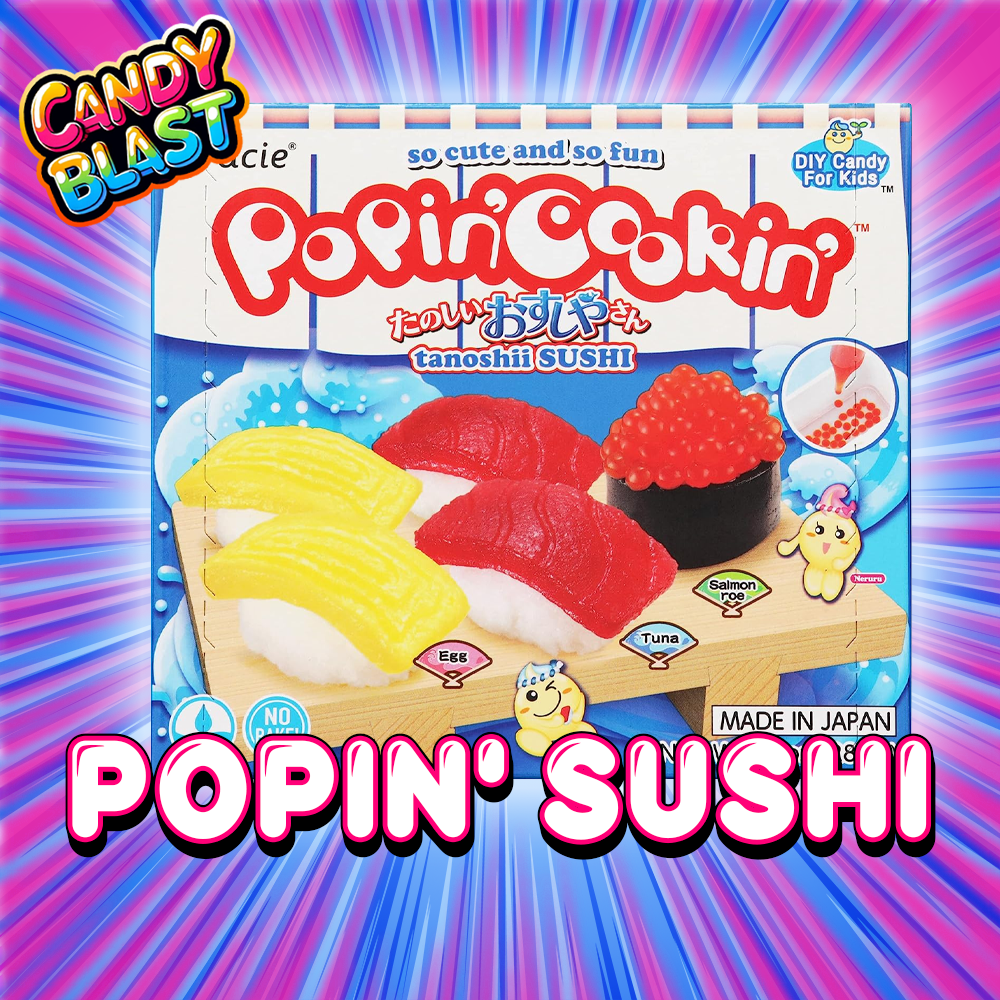 Kracie Popin' Cookin' Diy Japanese Candy Kit, Tanoshii Sushi Shop